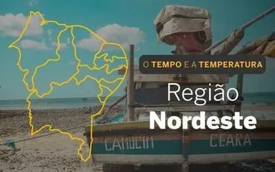 PREVISÃO DO TEMPO: Céu com muitas nuvens e possibilidade de chuvas no litoral nesta sexta-feira (14) no Nordeste