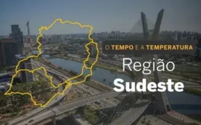 O TEMPO E A TEMPERATURA: vendaval coloca áreas do Sudeste em alerta nesta sexta-feira (31)
