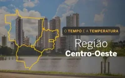 O TEMPO E A TEMPERATURA: calor intenso predomina no Centro-Oeste neste domingo (9)