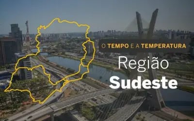 O TEMPO E A TEMPERATURA: muitas nuvens predominam no Sudeste nesta terça-feira (4)