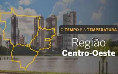 O TEMPO E A TEMPERATURA: instabilidade cresce no Centro-Oeste com risco de temporais no domingo